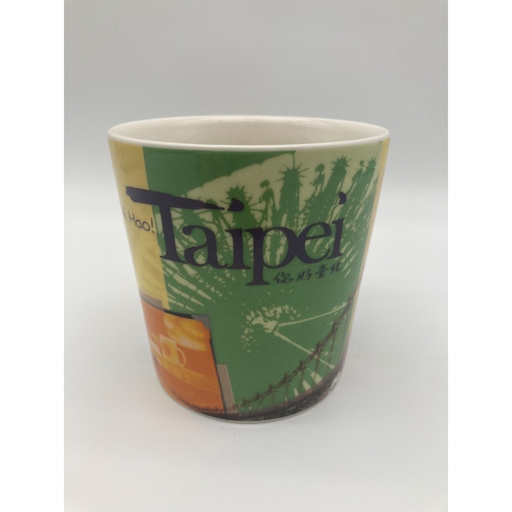 Starbucks Taipei Taiwan City Mug 2006 Architecture Collage Series Coffee Cup